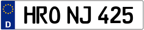 Trailer License Plate